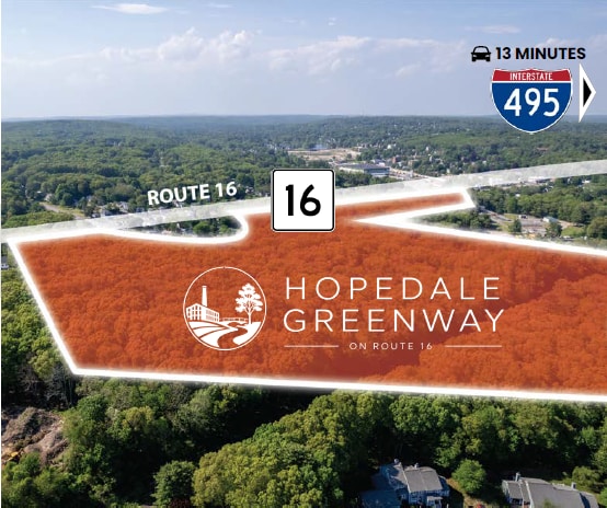 Mendon Street (Route 16), Hopedale, MA for sale Aerial- Image 1 of 4