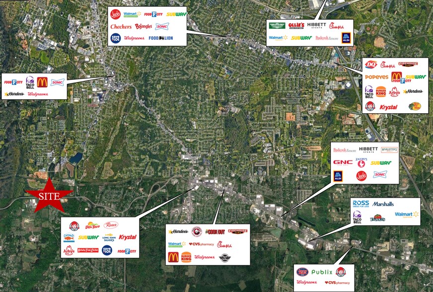 Hwy. 2 A, Rossville, GA à vendre - Aérien - Image 2 de 2