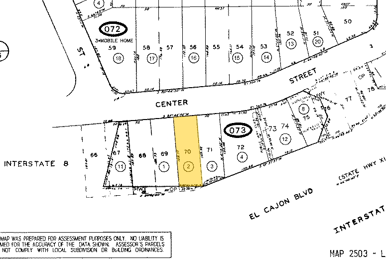 8139 Center St, La Mesa, CA à louer - Plan cadastral - Image 3 de 15