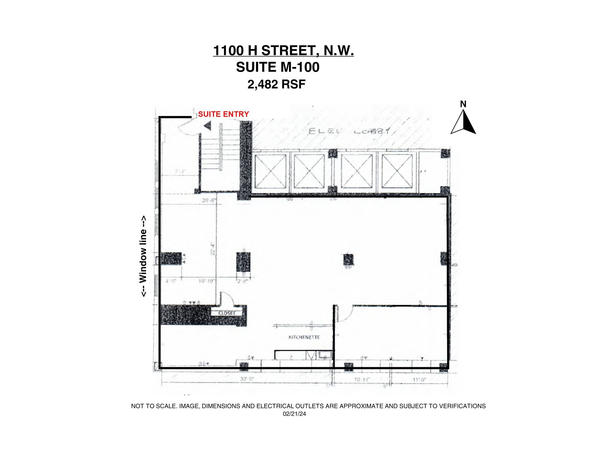 1100 H St NW, Washington, DC à louer Plan de site- Image 1 de 9