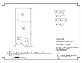 3150 Livernois Rd, Troy, MI à louer Plan d  tage- Image 1 de 1