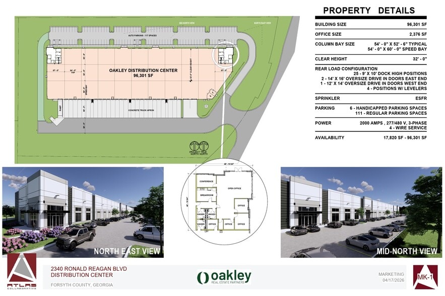 2340 Ronald Reagan Blvd, Cumming, GA for lease - Site Plan - Image 3 of 3