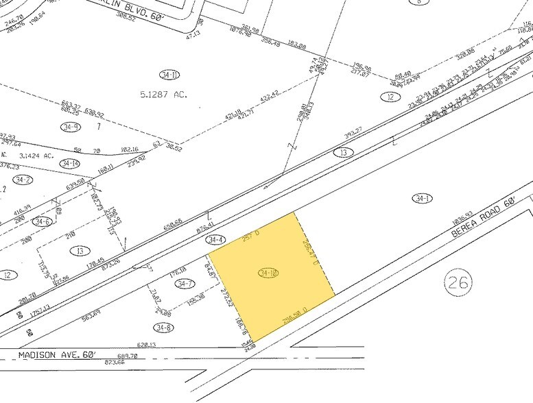 10630 Berea Rd, Cleveland, OH à vendre - Plan cadastral - Image 3 de 3