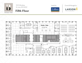 100 N Broadway, Saint Louis, MO à louer Plan d’étage- Image 1 de 1