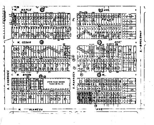 77-85 W Alameda Ave, Denver, CO for lease - Plat Map - Image 2 of 3