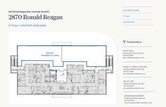 2870 Ronald Reagan, Cumming, GA for lease Floor Plan- Image 1 of 7
