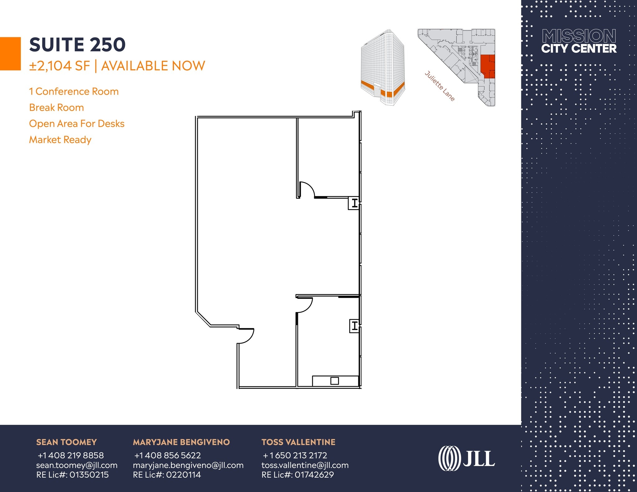 2350 Mission College Blvd, Santa Clara, CA à louer Plan de site- Image 1 de 1