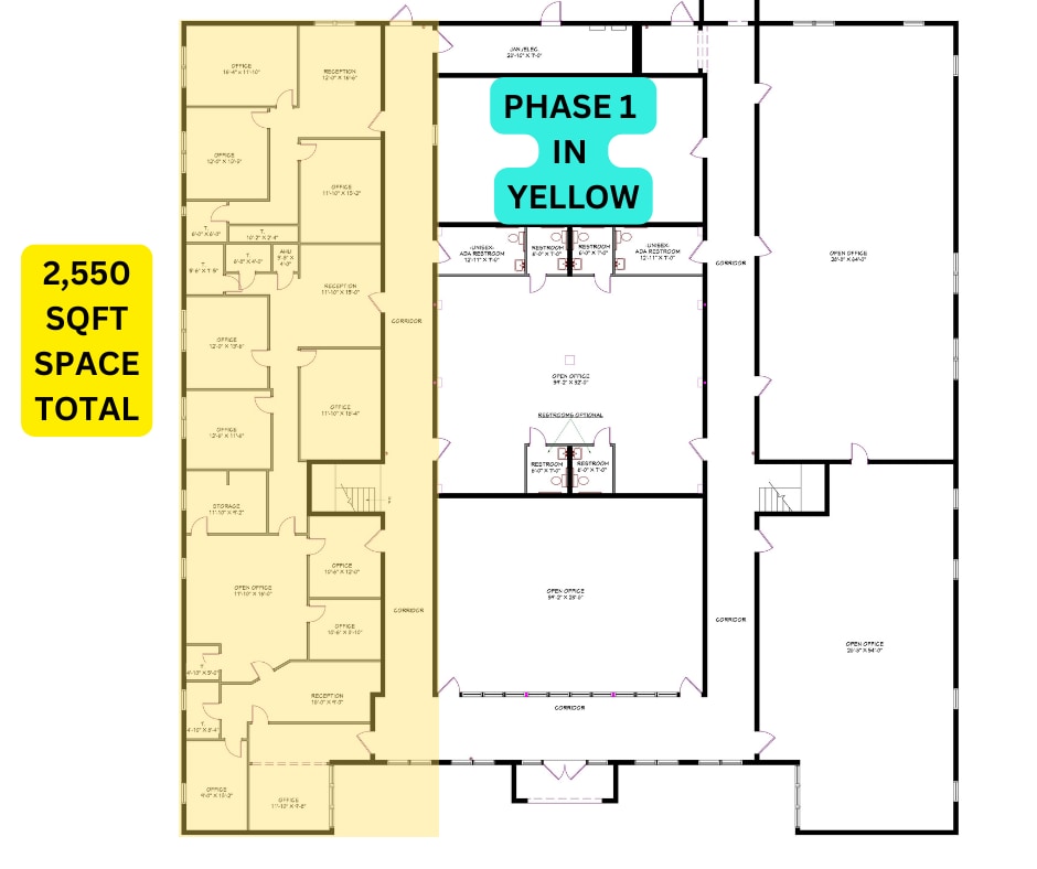 220-238 Commerce Ave, Sebring, FL à louer Plan d’étage- Image 1 de 2
