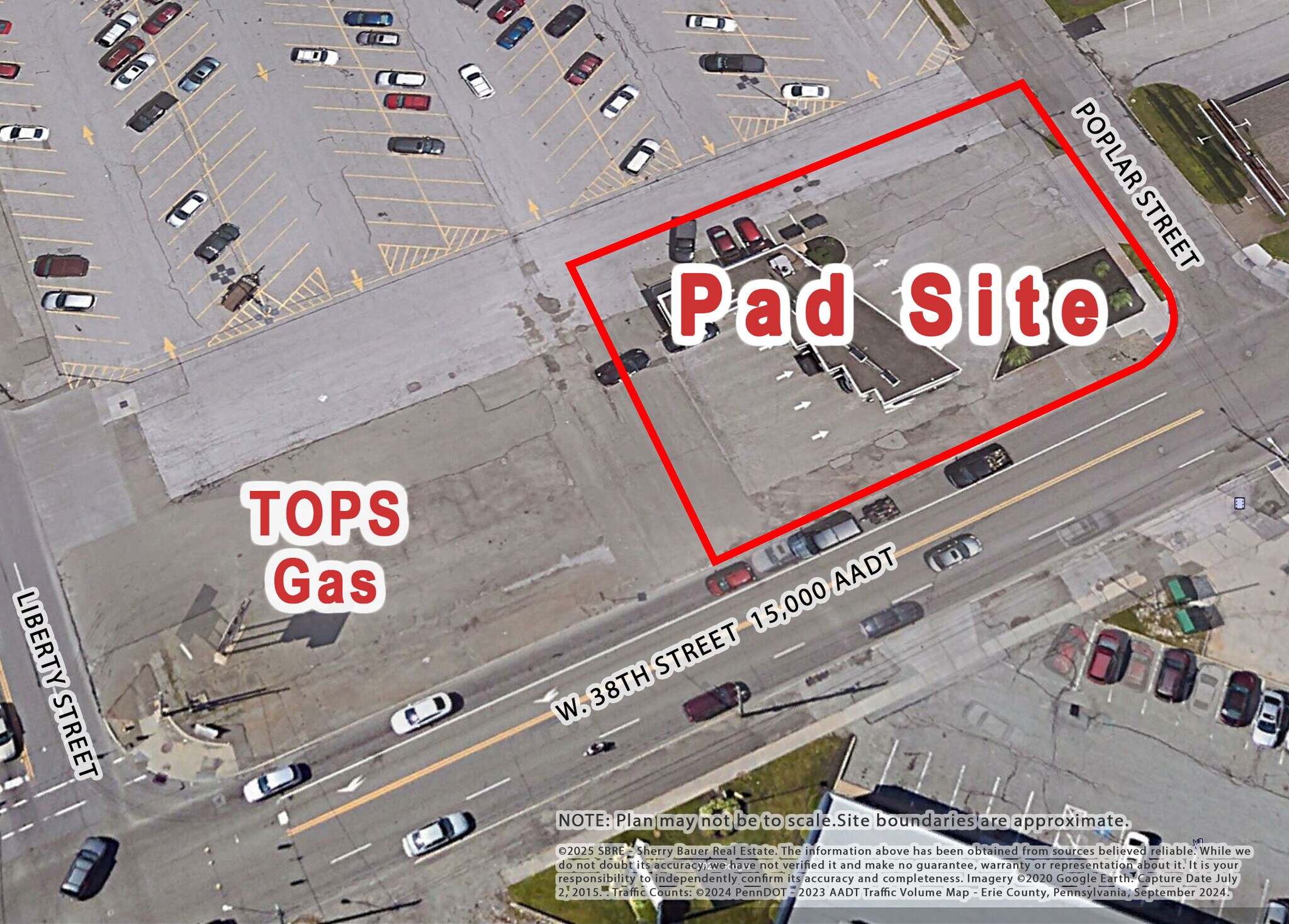 702 W 38th St, Erie, PA for lease Aerial- Image 1 of 12