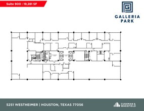 5251 Westheimer Rd, Houston, TX à louer Plan d  tage- Image 1 de 1