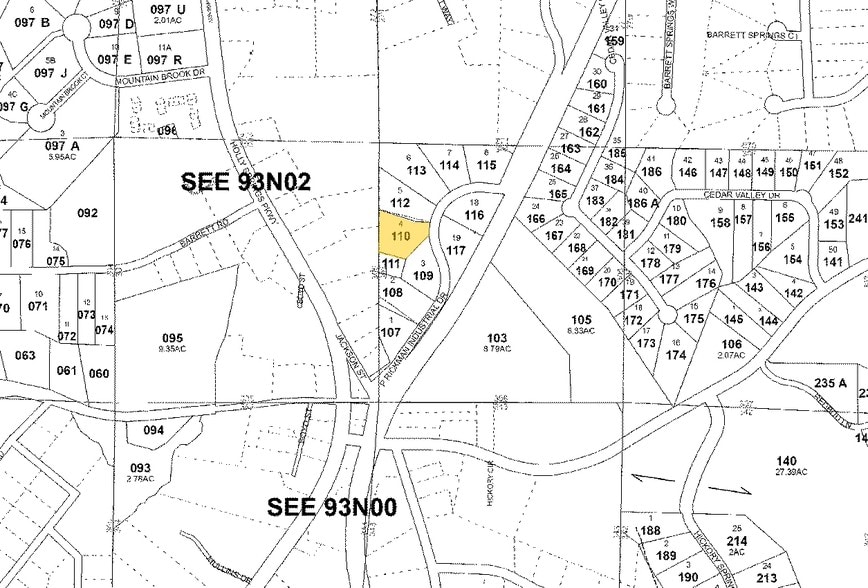 107 P Rickman Industrial Dr, Canton, GA for lease - Plat Map - Image 2 of 3