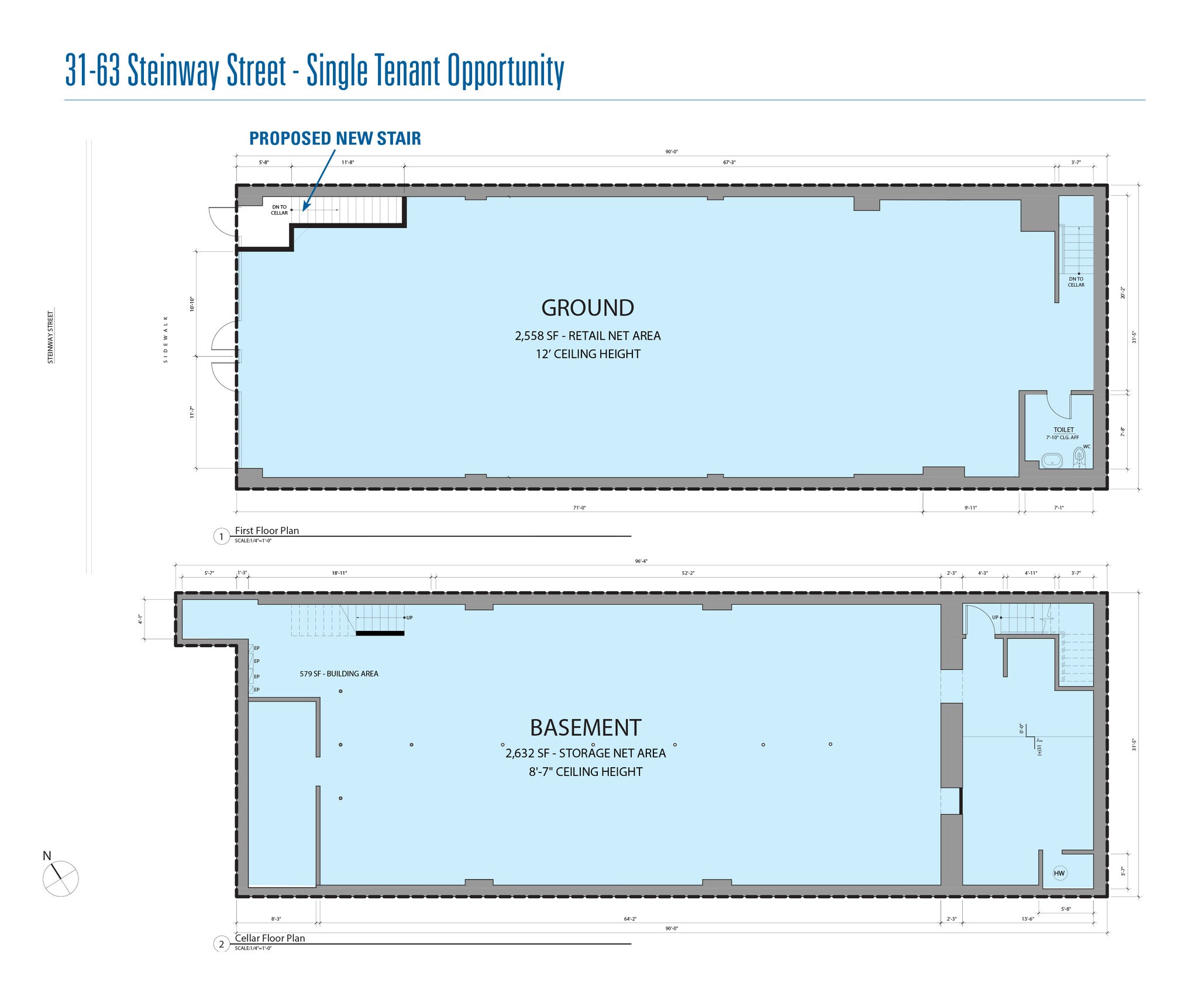 3159-3163 Steinway St, Astoria, NY à louer Plan d’étage- Image 1 de 2