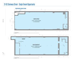 3159-3163 Steinway St, Astoria, NY à louer Plan d’étage- Image 1 de 2