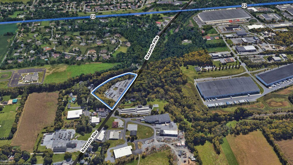 146-154 Nazareth Pike, Bethlehem, PA à vendre - Aérien - Image 2 de 6