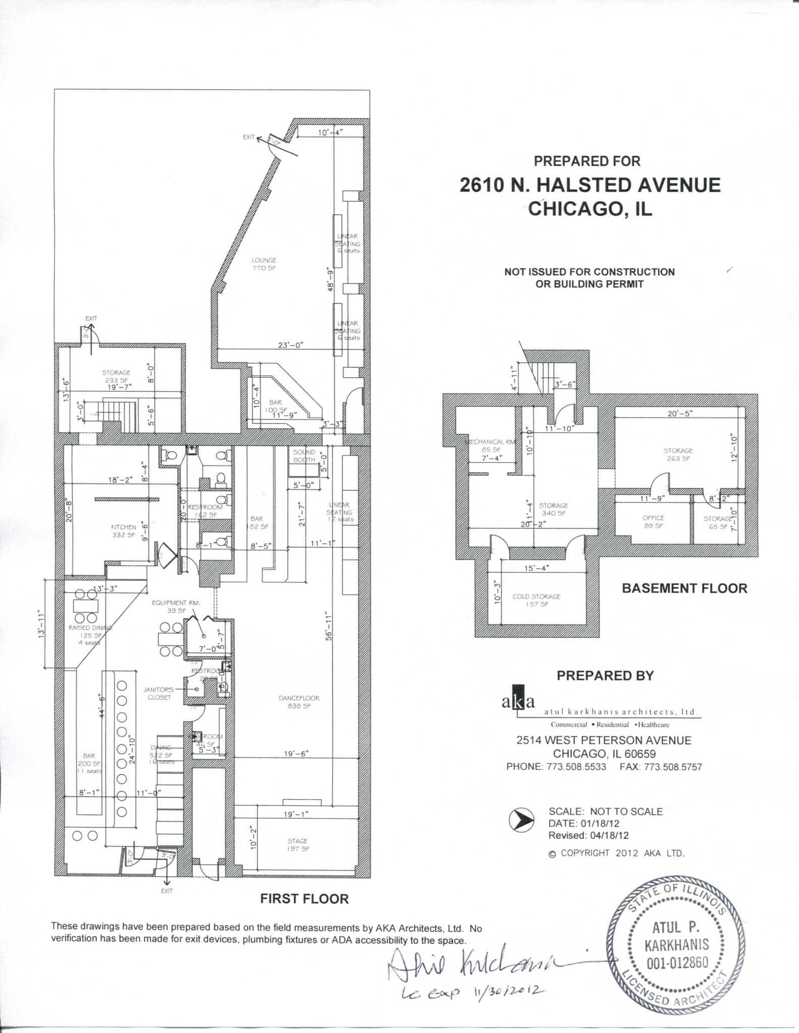 2612 N Halsted St, Chicago, IL à louer Plan de site- Image 1 de 1