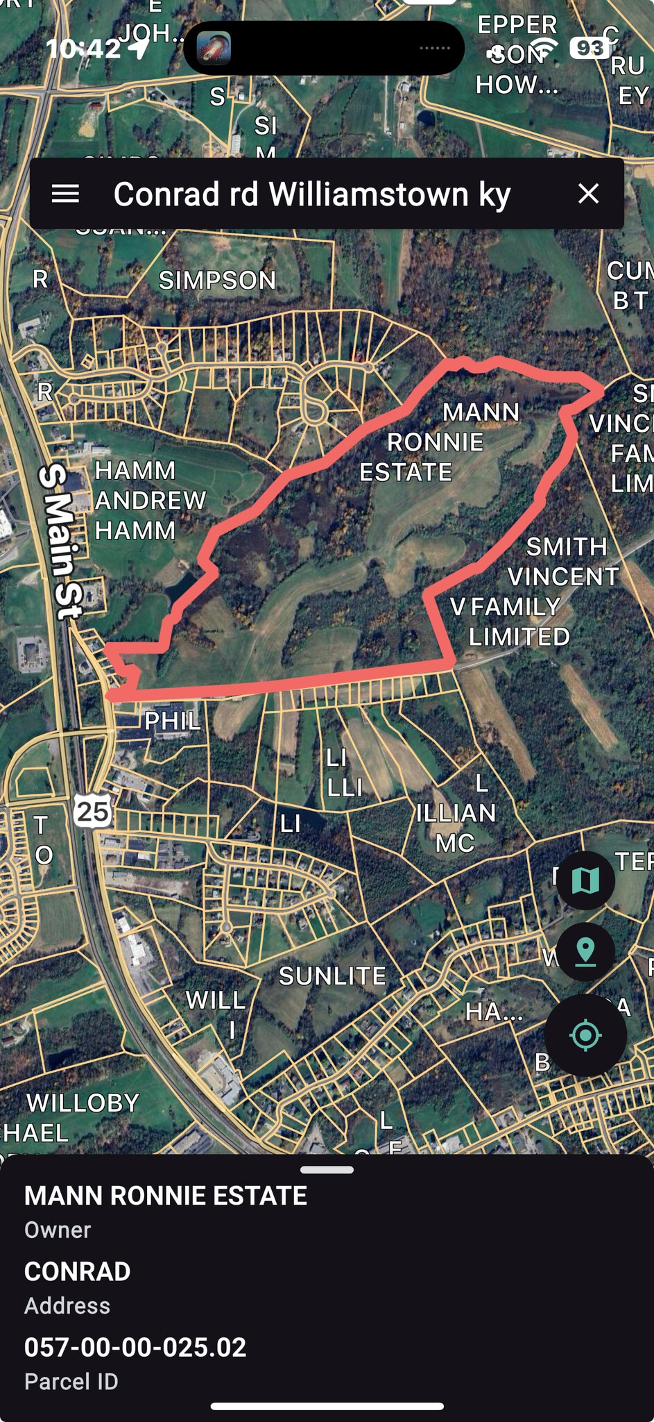 Conrad Ln, Dry Ridge, KY for sale Aerial- Image 1 of 2