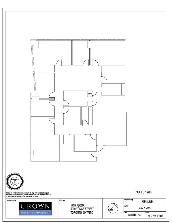 5000 Yonge St, Toronto, ON for lease Floor Plan- Image 1 of 1