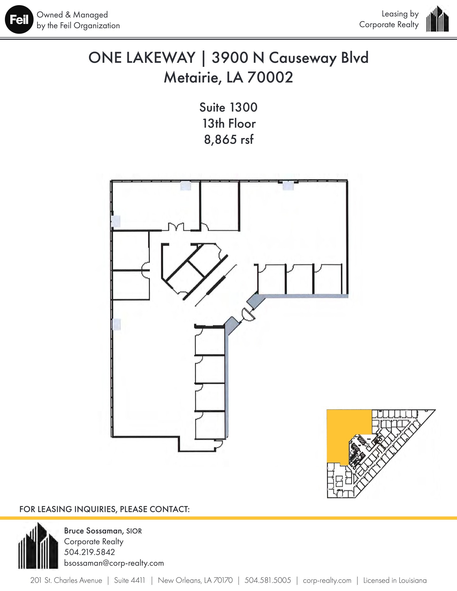 3900 N Causeway Blvd, Metairie, LA for lease Site Plan- Image 1 of 1