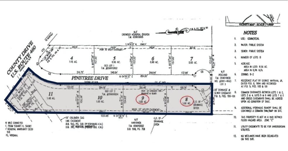 3030 US 460, Petersburg, VA à louer - Plan cadastral - Image 2 de 2