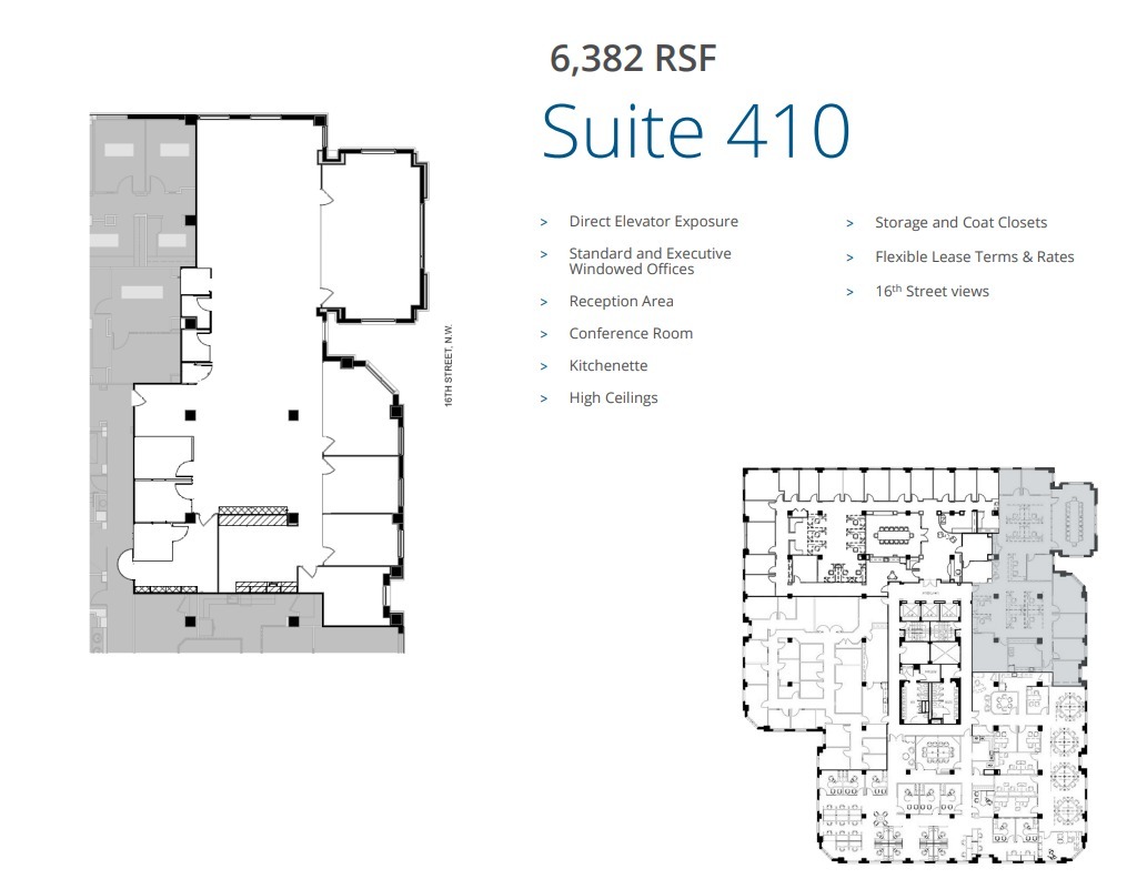 1400 16th St NW, Washington, DC à louer Plan d’étage- Image 1 de 1