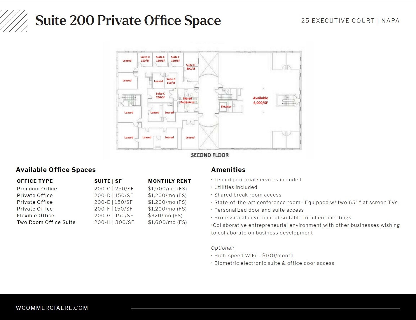 25 Executive Ct, Napa, CA à louer Plan d’étage- Image 1 de 1