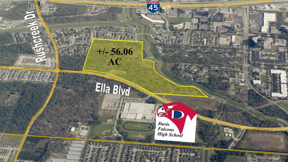 Ella Blvd & Rushcreek Dr, Houston, TX for sale - Primary Photo - Image 1 of 2