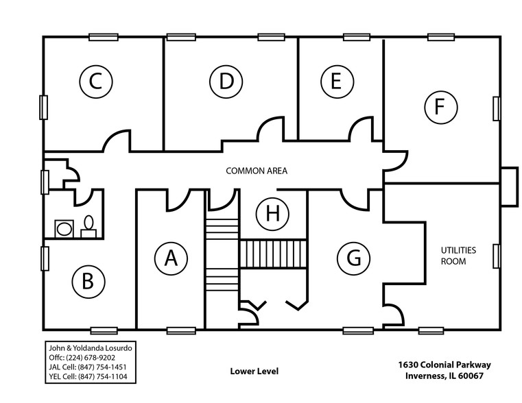 1630 W Colonial Pky, Inverness, IL à louer - Plan d  tage - Image 3 de 3