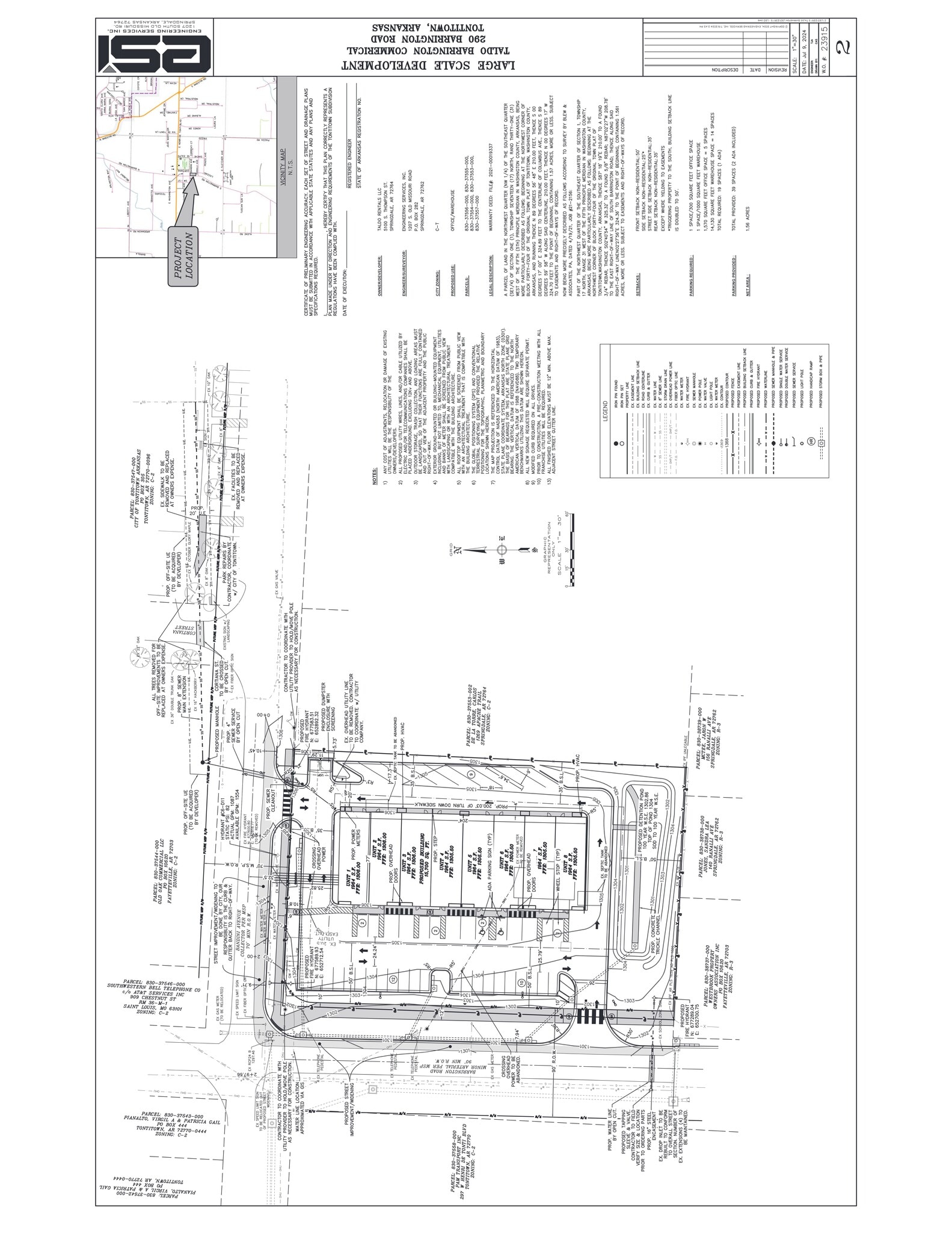 296 S Barrington Rd, Tontitown, AR for lease Site Plan- Image 1 of 17