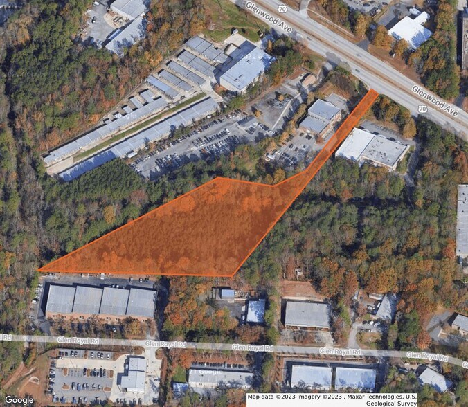8629 Glenwood Ave, Raleigh, NC à vendre - Aérien - Image 2 de 5