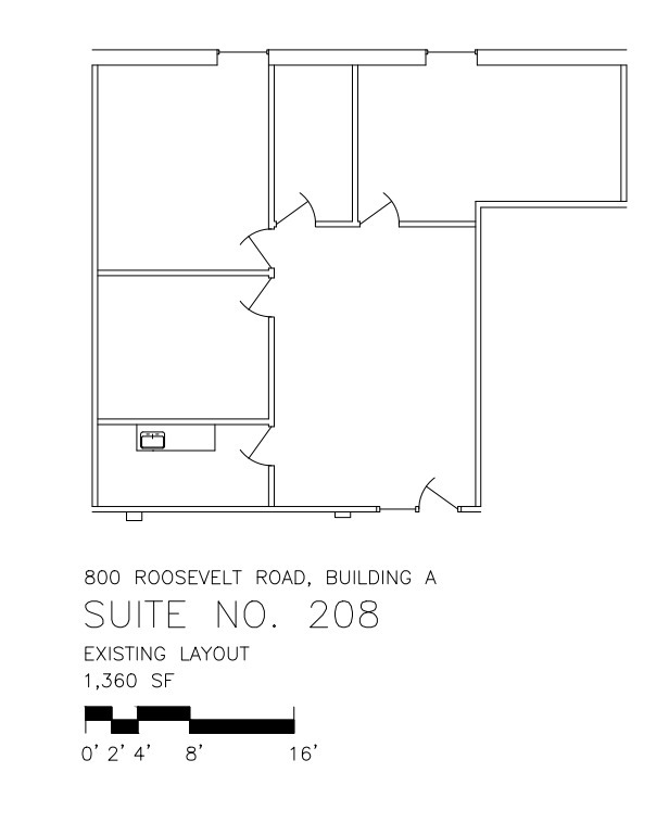 800 Roosevelt Rd, Glen Ellyn, IL à louer Plan d’étage- Image 1 de 1