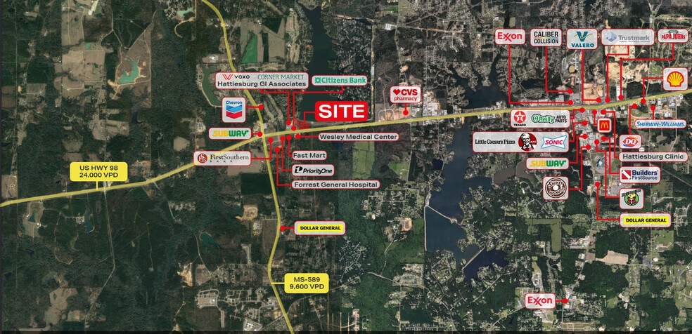 7111 U S Highway 98, Hattiesburg, MS for lease - Primary Photo - Image 1 of 5