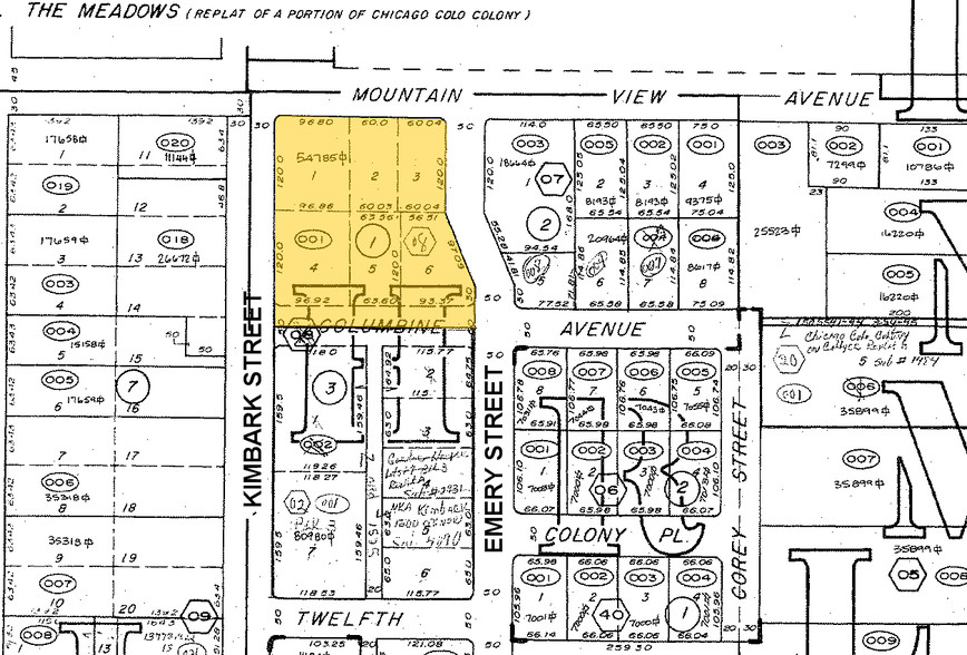 1240 Kimbark St, Longmont, CO à louer - Plan cadastral - Image 2 de 4