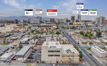 1100 E Bridger Ave, Las Vegas, NV - Aérien  Vue de la carte - Image1