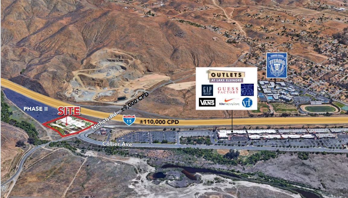 Nichols Rd. @ I-15 Freeway, Lake Elsinore, CA for lease Building Photo- Image 1 of 2