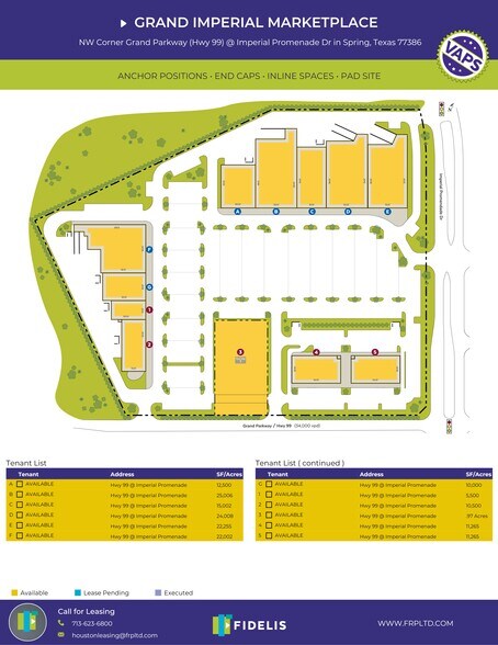 28700 Imperial Promenade Dr, Spring, TX à louer - Plan de site - Image 2 de 2