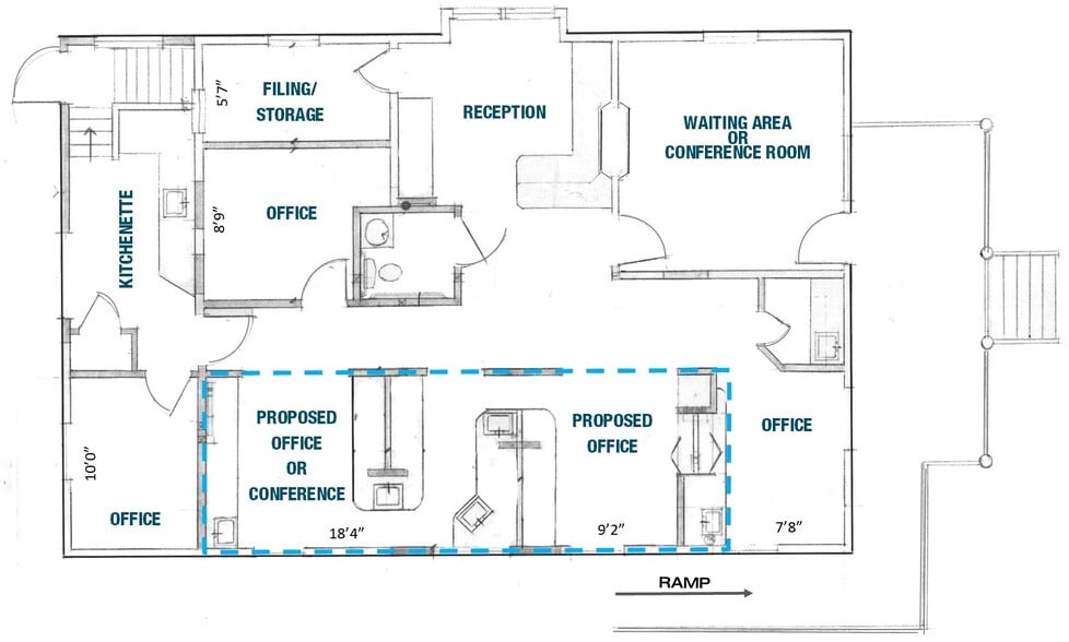 1242 N Cleveland Ave, Loveland, CO for lease - Floor Plan - Image 2 of 2