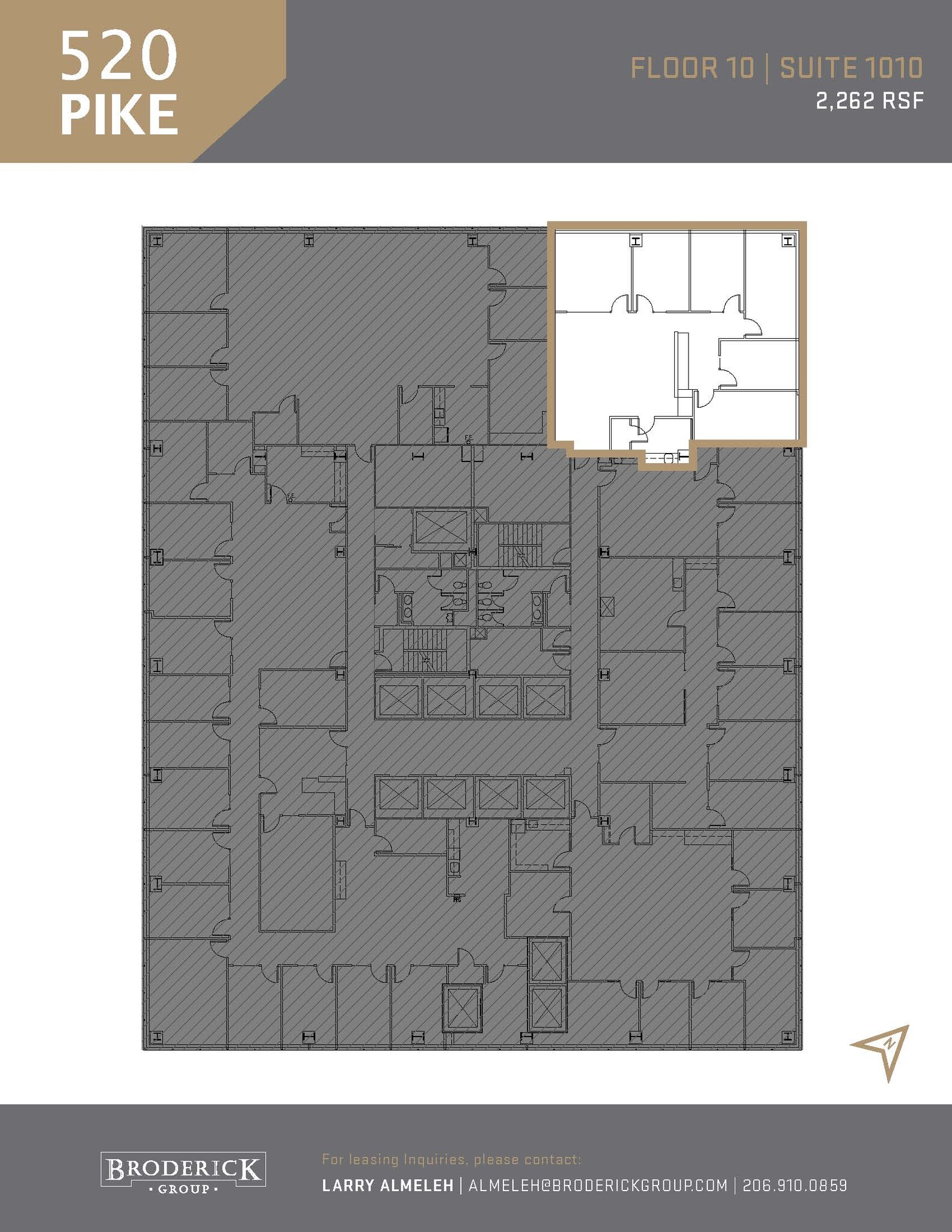 520 Pike St, Seattle, WA à louer Plan d’étage- Image 1 de 1