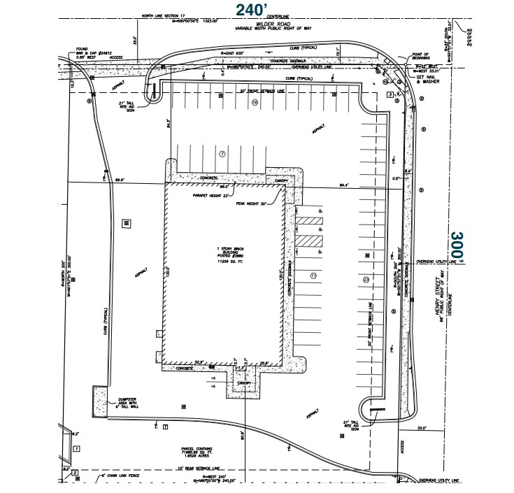 3880 E Wilder Rd, Bay City, MI à louer Plan de site- Image 1 de 1