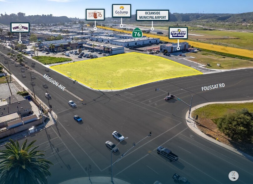 NWC Mission Ave & Foussat Rd, Oceanside, CA à vendre - Photo du bâtiment - Image 2 de 8