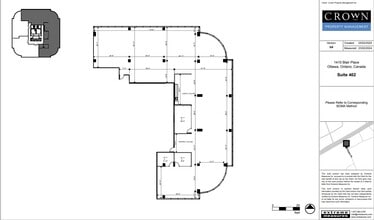 1400 Blair Towers Pl, Ottawa, ON à louer Plan d’étage- Image 1 de 6