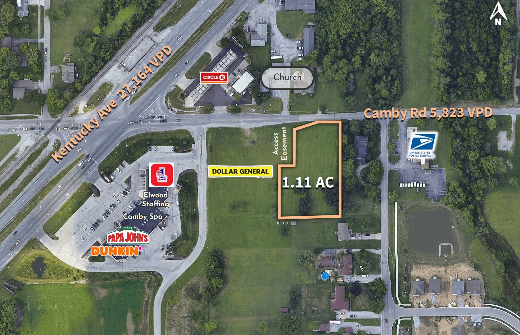 8325 Camby Rd, Camby, IN à vendre Aérien- Image 1 de 2