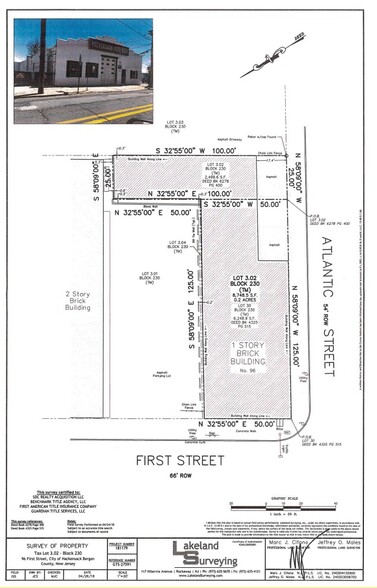 96 1st St, Hackensack, NJ for sale - Site Plan - Image 3 of 3