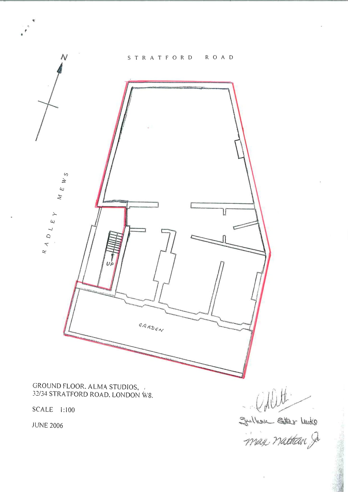 32 Stratford Rd, Londres à louer Plan de site- Image 1 de 1