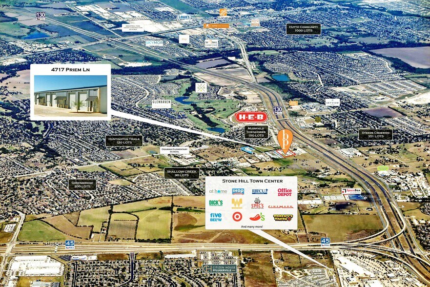 4717 Priem Ln, Pflugerville, TX à louer - Aérien - Image 2 de 3