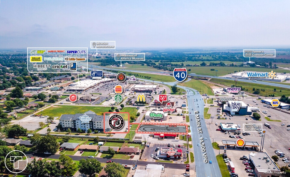 945 E Main St, Weatherford, OK for sale - Aerial - Image 2 of 4