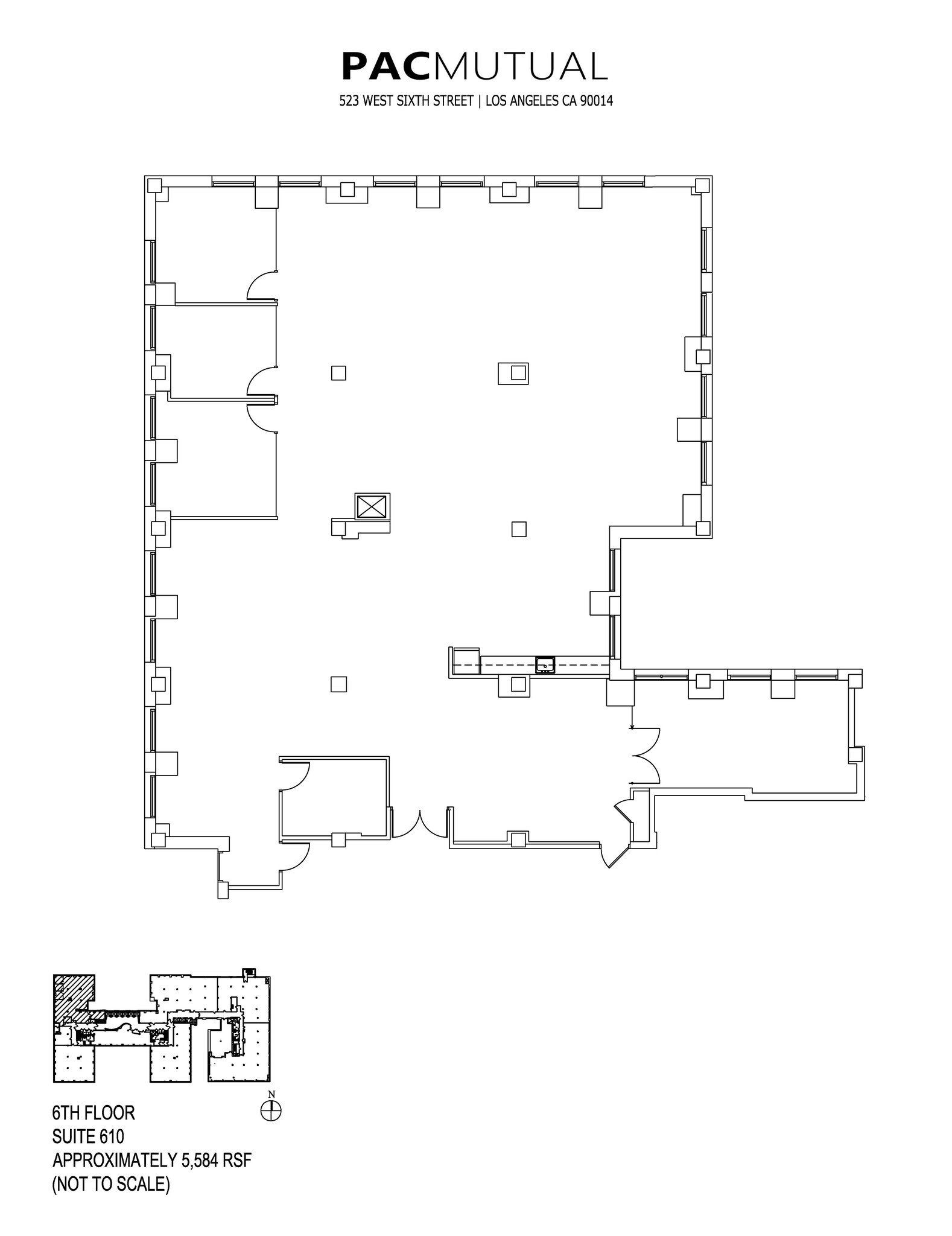 523 W 6th St, Los Angeles, CA à louer Plan d  tage- Image 1 de 1