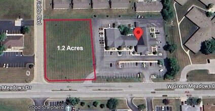 400 W Green Meadows Dr, Greenfield, IN - AERIAL map view