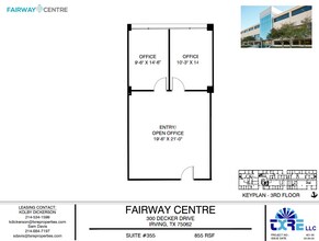 300 Decker Dr, Irving, TX à louer Plan d’étage- Image 1 de 1
