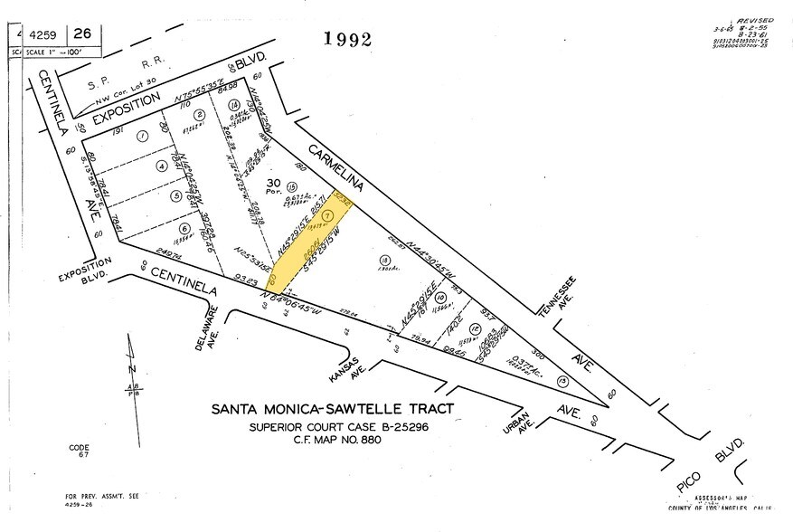 2272 S Centinela Ave, Los Angeles, CA à louer - Plan cadastral - Image 2 de 15