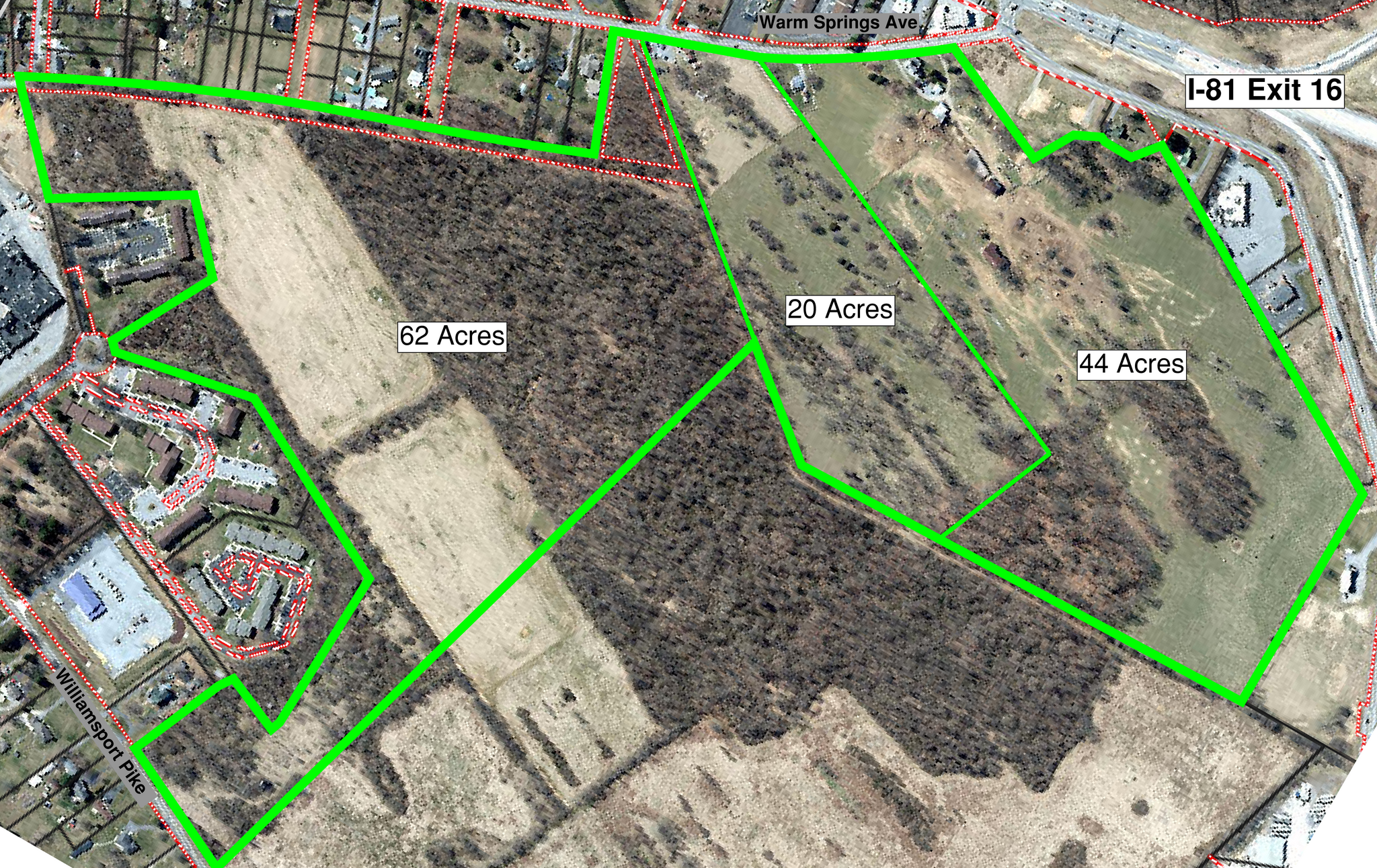 630 Warm Springs Avenue, Martinsburg, WV for lease Aerial- Image 1 of 2